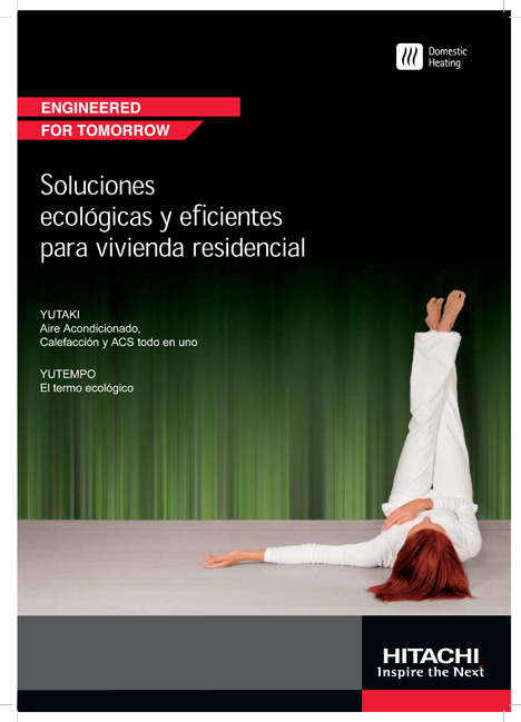 Nuevo catálogo HITACHI de climatización y ACS