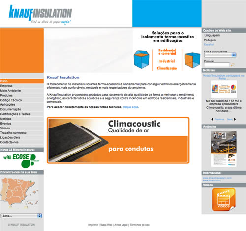 Knauf Insulation lanza su nueva web en Portugal