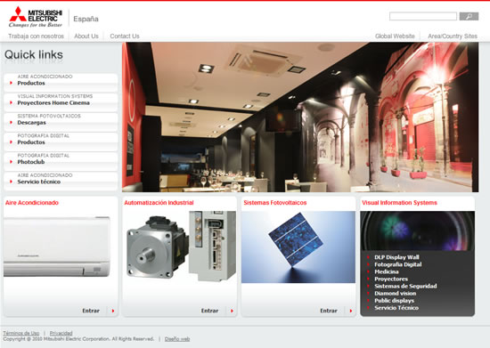Mitsubishi Electric Aire Acondicionado renueva su p�gina web