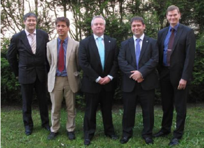 De izqda. a dcha.: P. Roy, M. Buoni, P. Bachmann, G. Fox and P. Jonasson