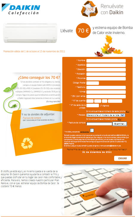 Daikin lanza su propio plan renove para estrenar bomba de calor este invierno