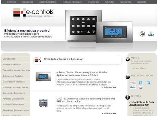 Nueva web 2.0 de E-Controls