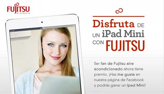 Fujitsu Aire Acondicionado sortea un iPad Mini entre sus seguidores de Facebook