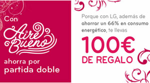 LG te devuelve 100 euros si compras aire acondicionado ART COOL o LIBERO