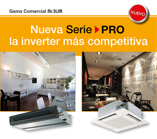 Nueva Mr. Slim SERIE PRO de Mitsubishi Electric
