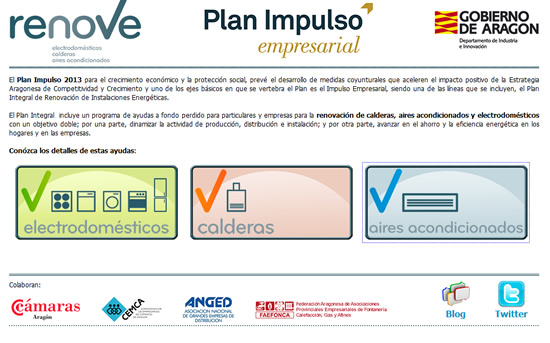 Exito rotundo del plan renove de electrodomésticos en Aragón