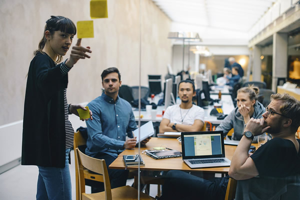 Clases de formación en una empresa
