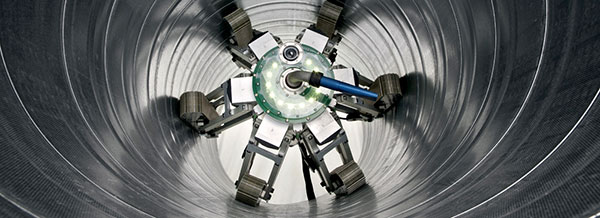 Robot Jetty de Neovisión dentro de un conducto