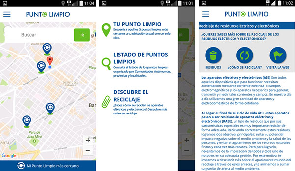 Punto Limpio, una app de ECOTIC