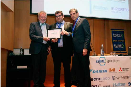 Abel Pedrós, Industrial Air &Horeca Marketing director de Eurofred, junto a miembros de la Ashrae