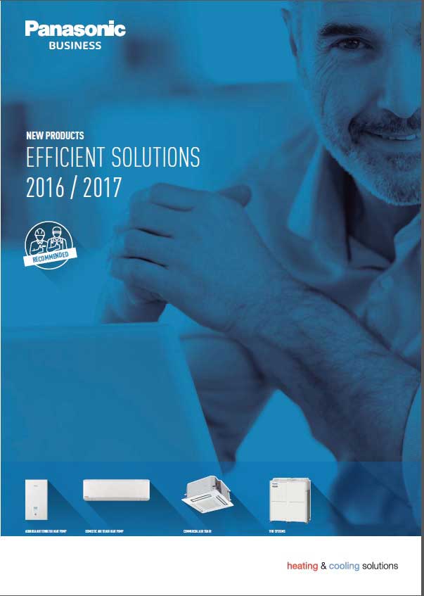 Panasonic lanza su nuevo catálogo de soluciones eficientes 2016/2017 en climatización y aire acondicionado