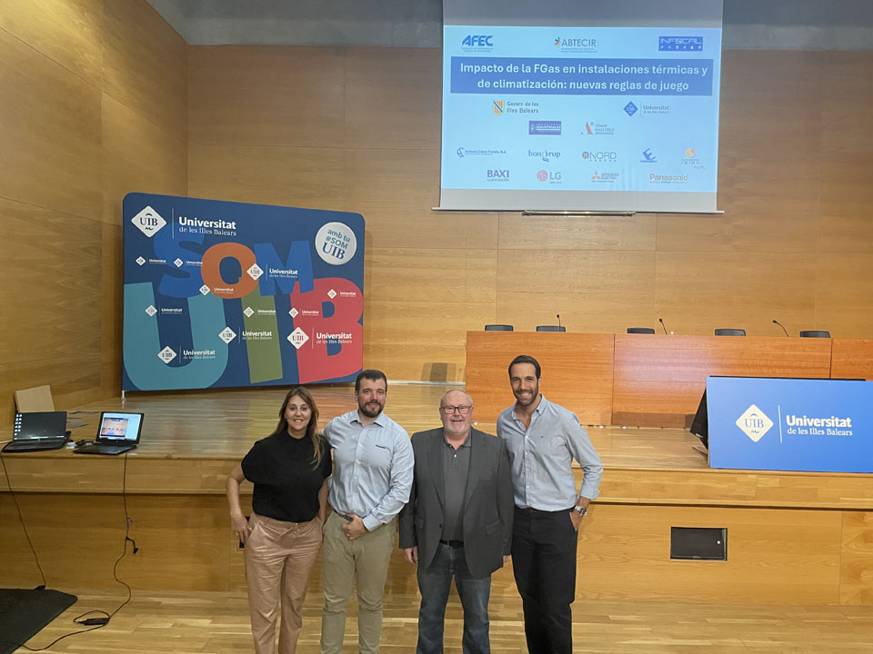 Panasonic participa en una jornada sobre el impacto de la nueva normativa F-Gas en el sector HVAC, organizada por AFEC, ABTECIR e INFOCAL en la Universidad de las Islas Baleares
