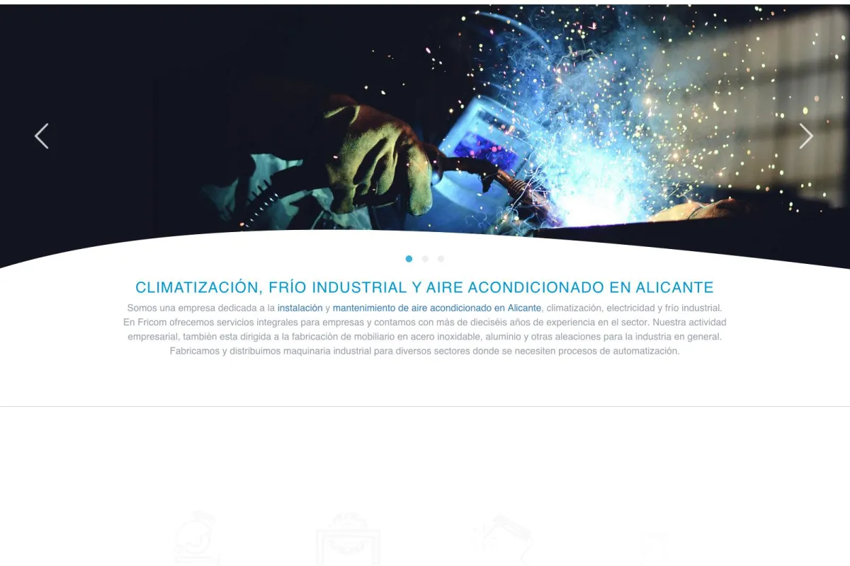 Fricom: Climatización, Aire acondicionado, Frío Industrial, Obras e Ingeniería en Electricidad