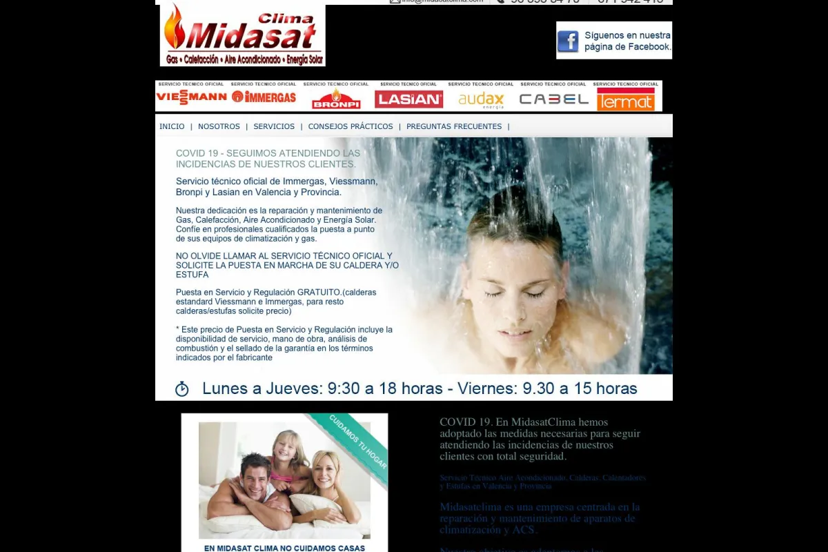 Midasat Clima. Tecnicos en Aire Acondicionado y Climatización en Valencia