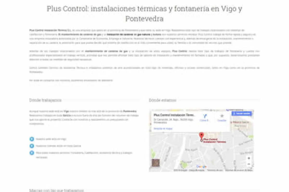 Plus Control Instalaciones Térmicas, S.L.