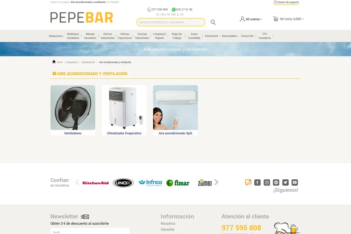 PepeBar.com Aires acondicionados