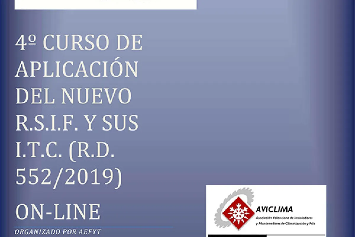 Nueva convocatoria del curso online sobre aplicación del nuevo RSIF