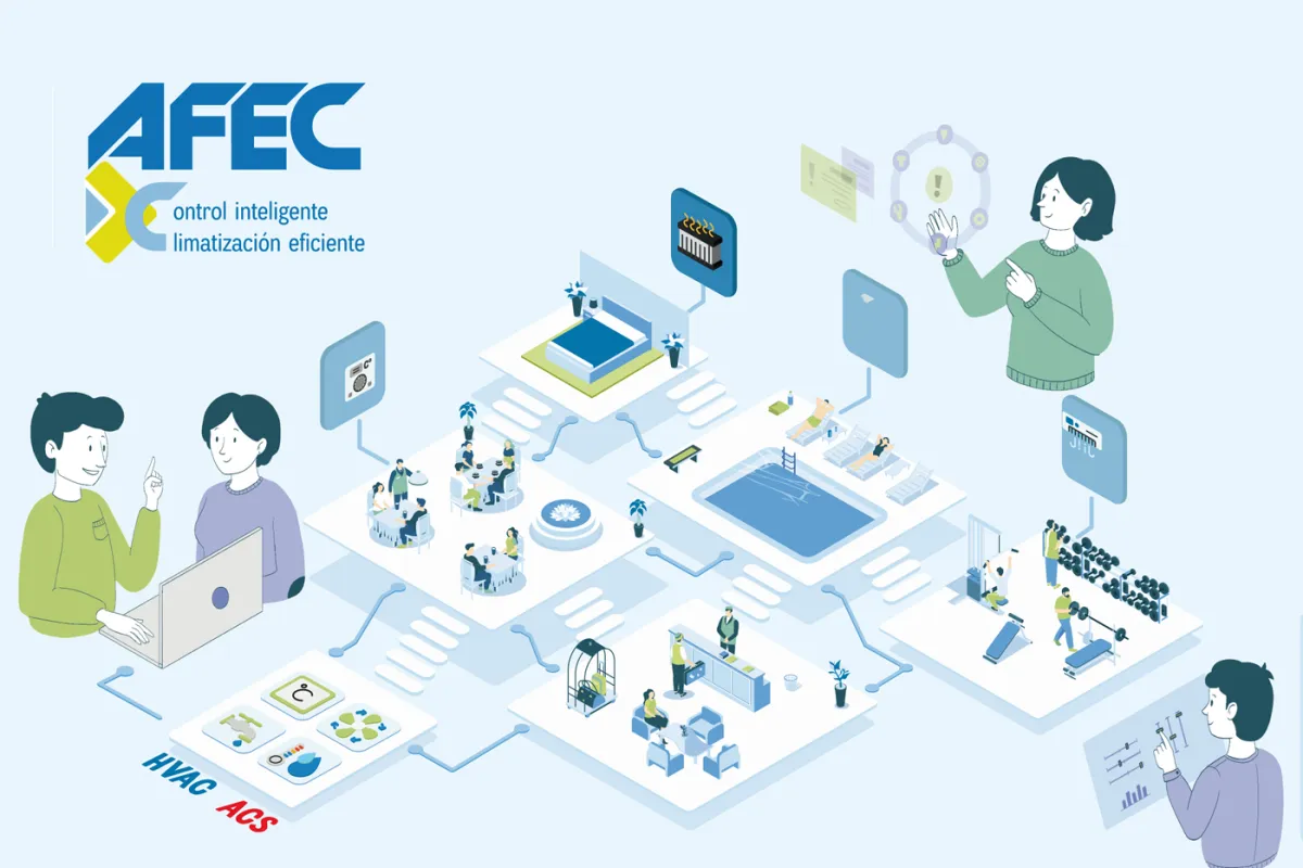 AFEC lanza una infografía sobre regulación y control de los sistemas HVAC en edificios del sector terciario