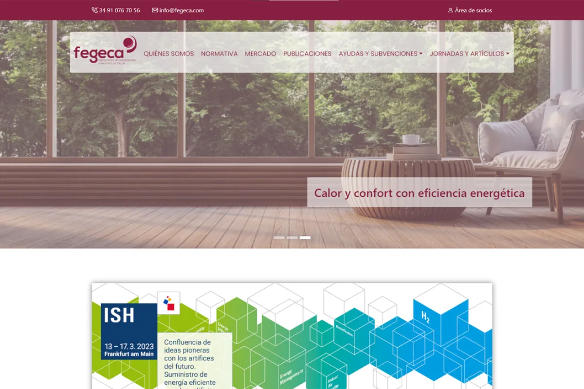 Nueva página web de FEGECA