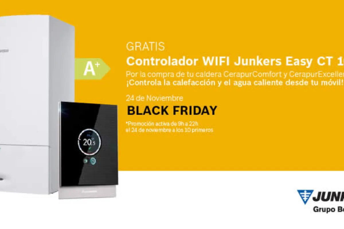 Junkers se une al Black Friday regalando un controlador WiFi