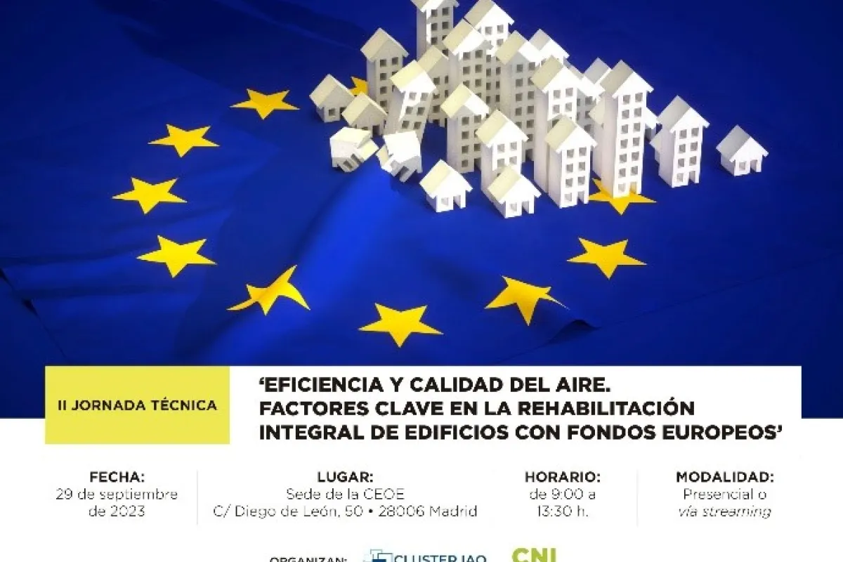 Eficiencia y calidad de aire. Factores clave en la rehabilitación integral de edificios con fondos europeos