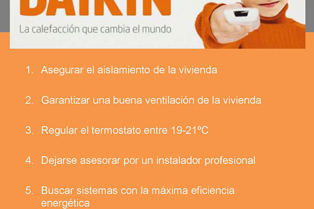 Consejos Daikin para el ahorro en invierno