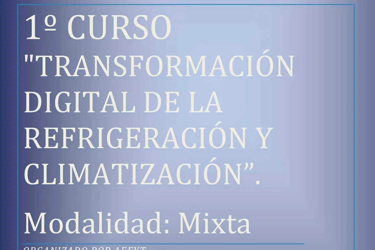 Curso de Transformación Digital de la Refrigeración y Climatización