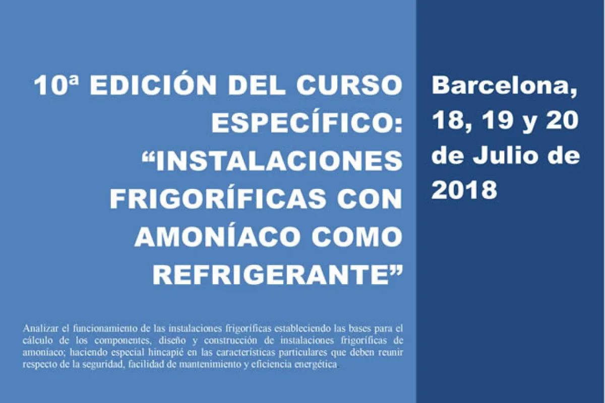 Curso Instalaciones Frigoríficas con Amoniaco