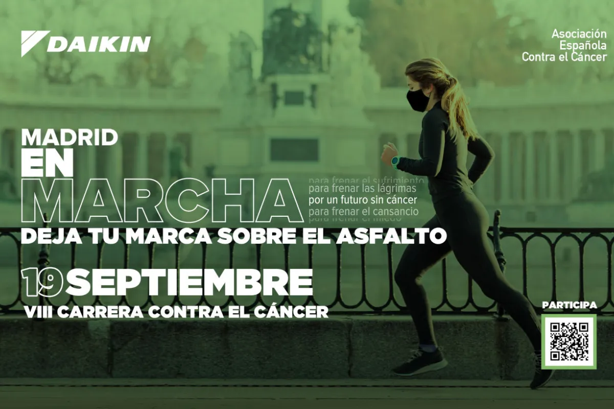 Daikin apoyará la VIII Carrera Madrid en Marcha Contra el Cáncer