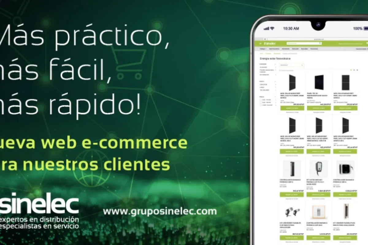 Grupo Sinelec lanza su nuevo e-commerce