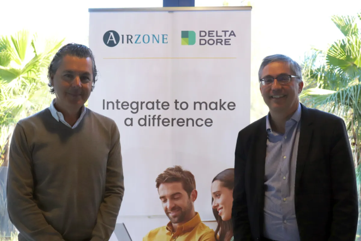 Delta Dore y Airzone firman un convenio de colaboración para proponer una solución de control domótico completa e integrada