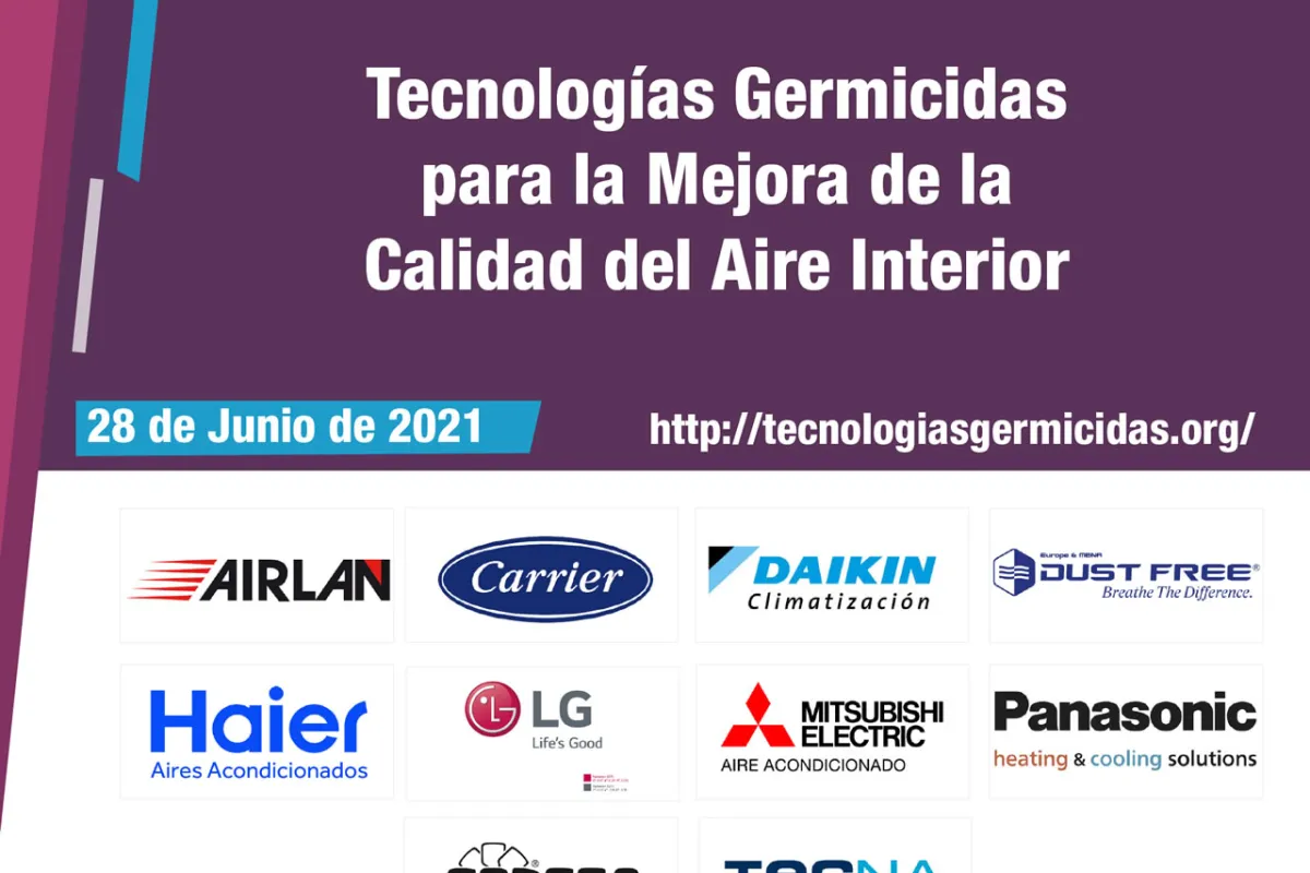 Patrocinadores de la jornada de tecnologías germicidas para la mejora de la calidad del aire interior