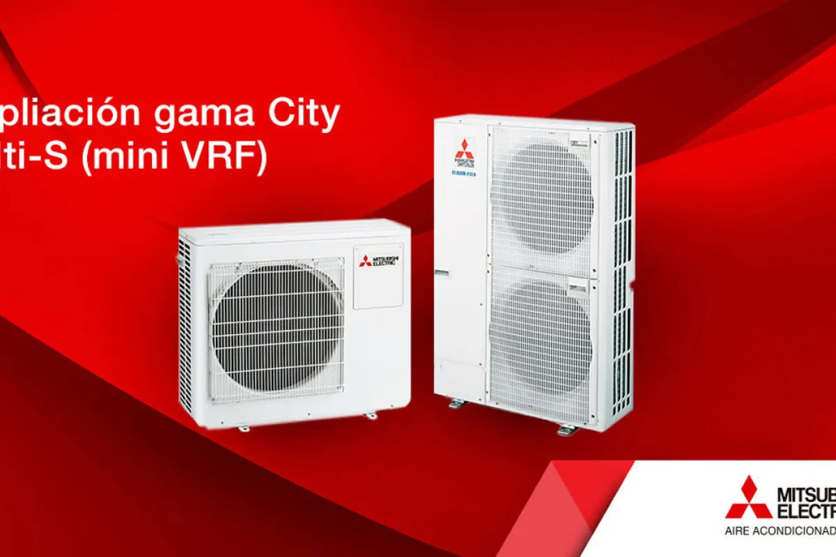 Mitsubishi Electric amplía su gama City Multi-S (mini VRF)