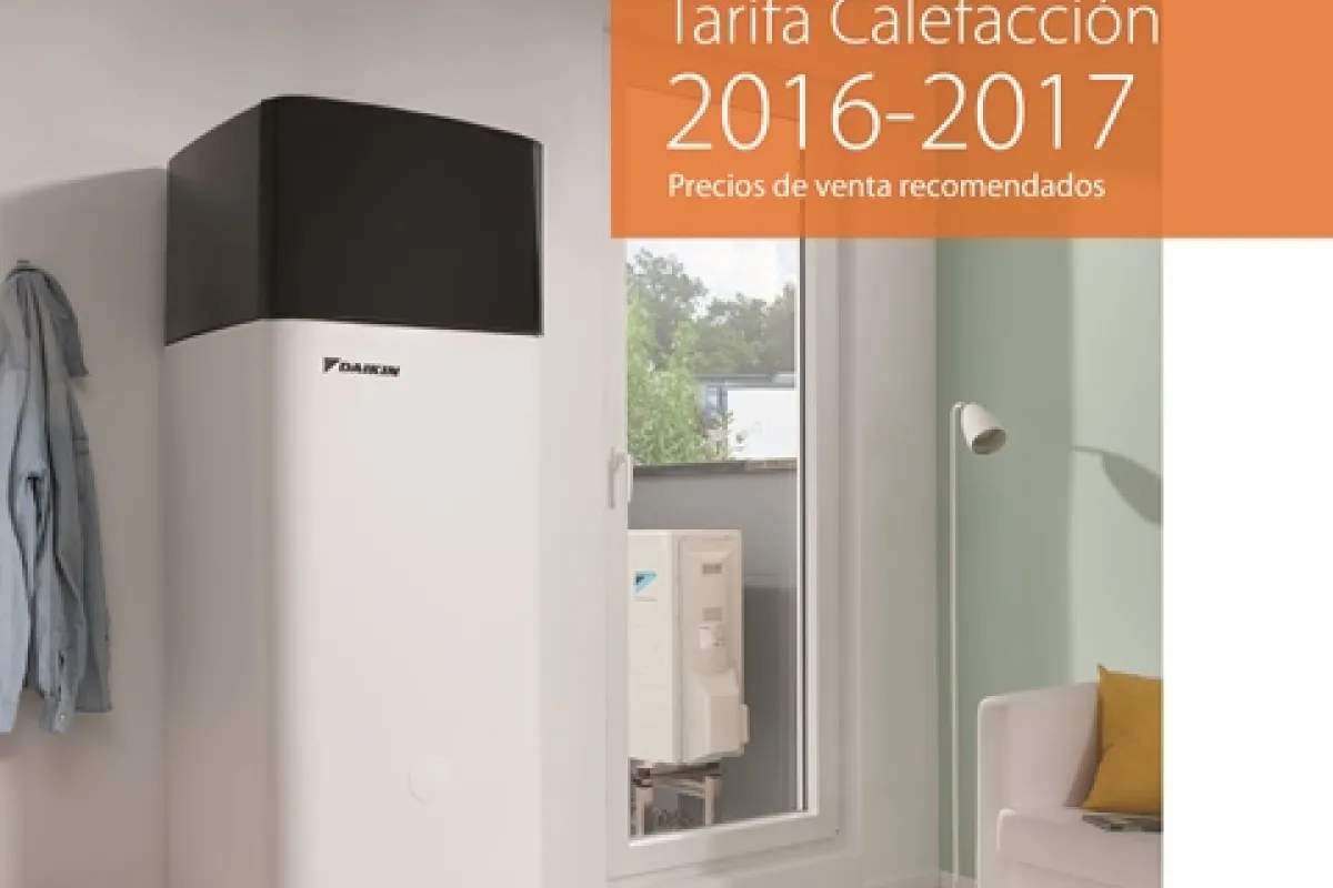 Daikin presenta su nueva Tarifa de Calefacción 2016/2017