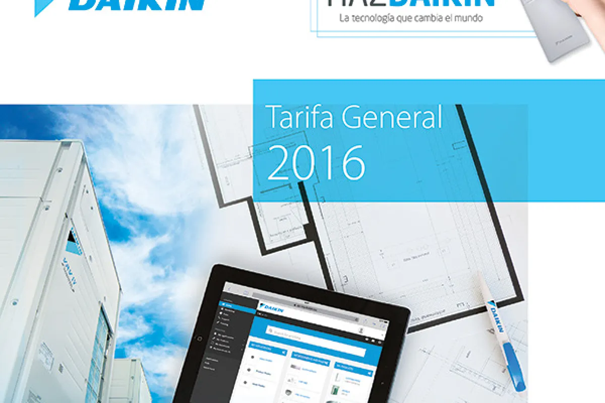 Daikin presenta su tarifa de precios 201