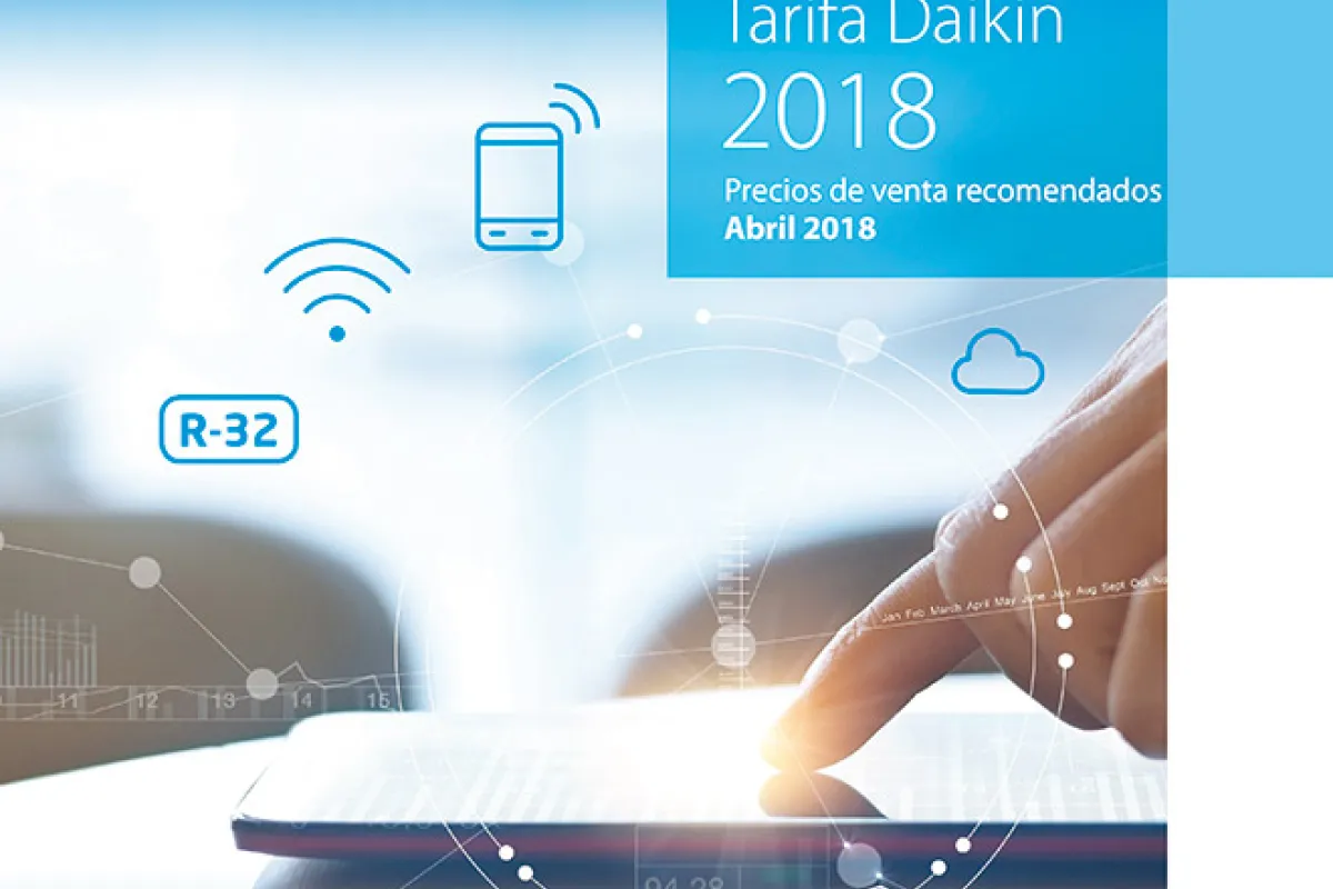 Tarifa Daikin 2018 Abril