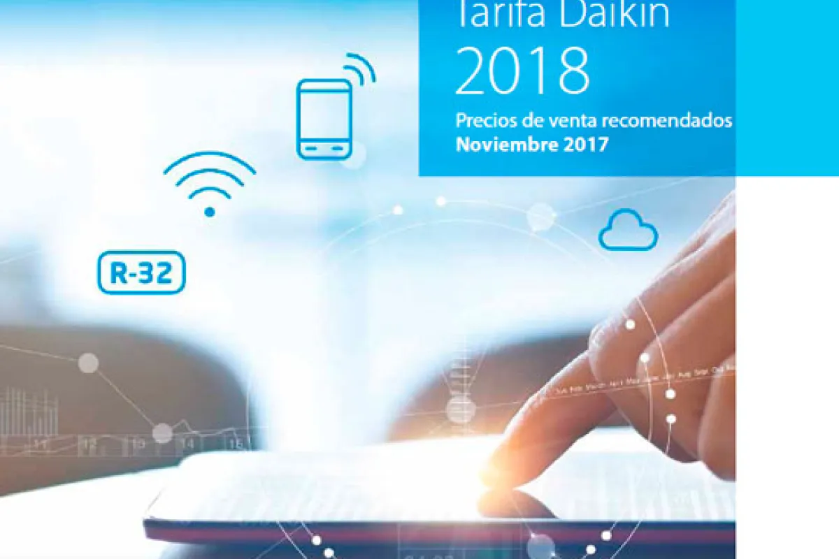 Nueva Tarifa de Precios Daikin 2018