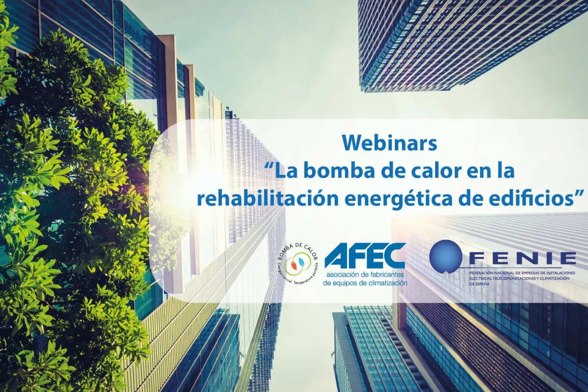 Formación web sobre bomba de calor de la mano de FENIE y AFEC