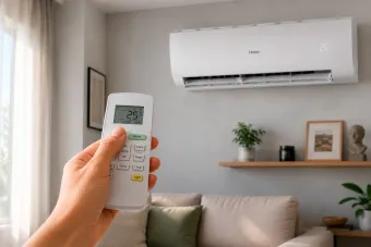 Mando a distancia de un split de aire acondicionado