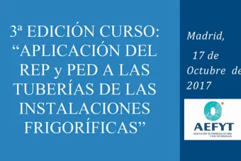Curso sobre normativa en tuberías en instalaciones frigoríficas