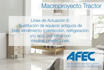 Sustitución de equipos antiguos de bajo rendimiento (calefacción, refrigeración y/o acs), por otros con mejores prestaciones