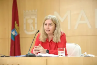 Inmaculada Sanz, en rueda de prensa