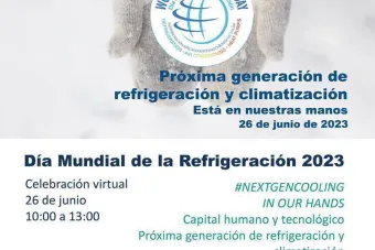 Cartel del Día Mundial de la Refrigeración 2023