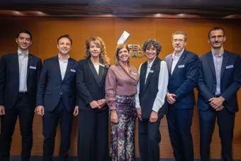 De izquierda a derecha: Francesco Labanti, Javier Mendoza, Marisol Fernández, Paloma Sánchez- Cano, Verónica Garzó, David Díaz y Javier González.