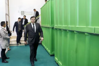 Alberto Santana y Chen Shengli con delegación china desplazada a Madrid