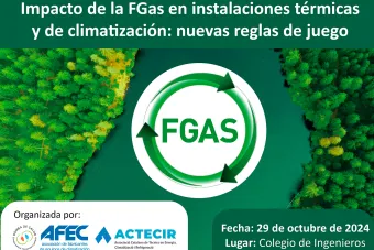 Barcelona acoge la jornada "Impacto de la FGas en instalaciones técnicas y de climatización: nuevas reglas de juego"