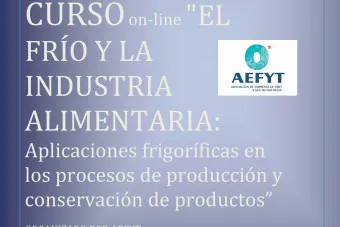 AEFYT presenta la edición online de su curso  sobre el frío y la industria alimentaria