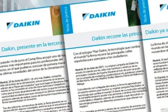 Nota de prensa Daikin
