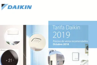 Daikin presenta su nueva Tarifa de Precios para 2019
