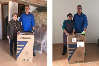 Junkers dona termos eléctricos a los afectados por las riadas de Mallorca